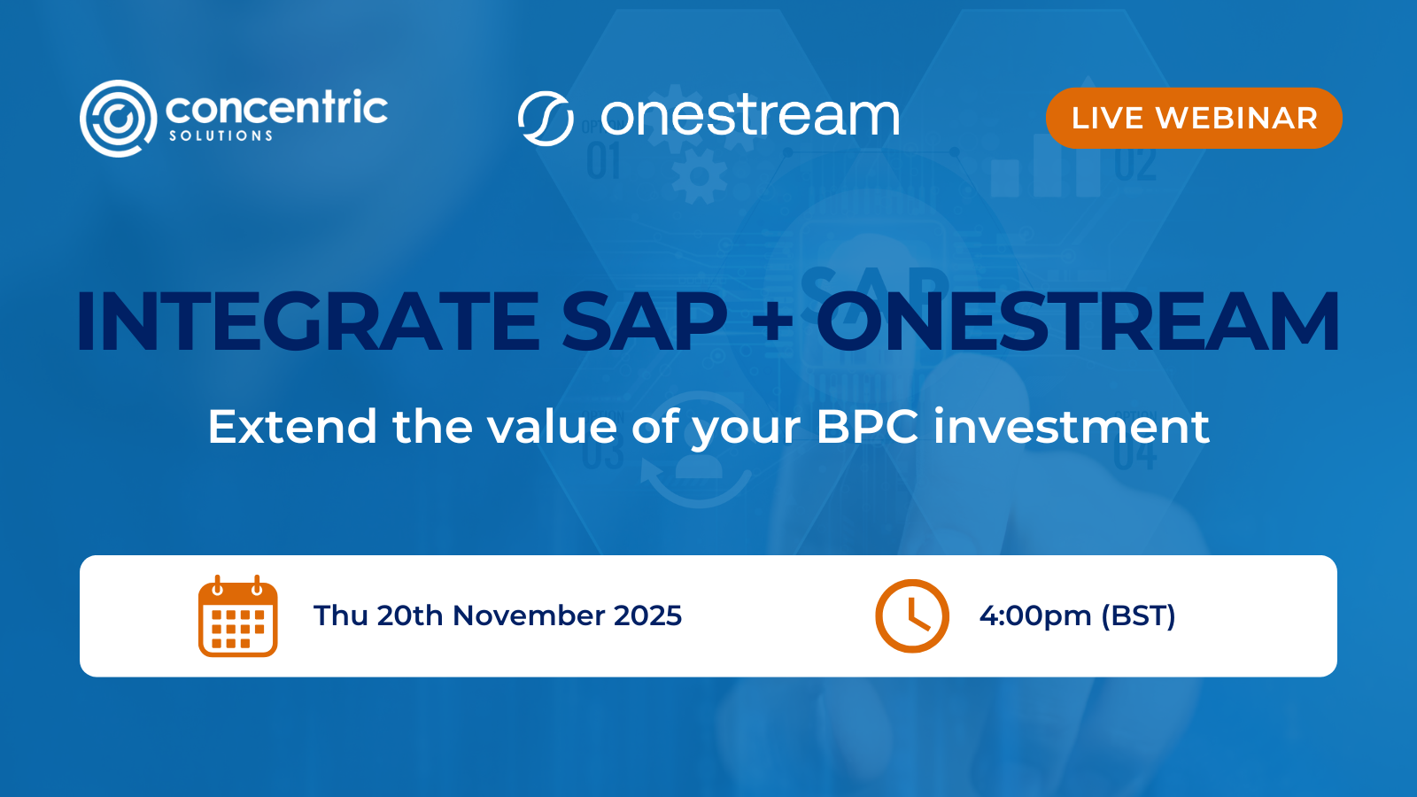 Webinar: Integrating SAP with OneStream